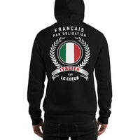 Thumbnail for Sweatshirt Italie noir dos - Amour et fierté à chaque port