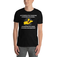 Thumbnail for T-shirt Suisse noir dos - 10 heures sans marcher