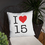 I love Cantal 15 NY style - Coussin décoratif - Ici & Là - T-shirts & Souvenirs de chez toi