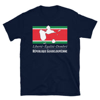 Thumbnail for T-shirt Guadeloupe bleu marine - Fierté et humour en coton doux
