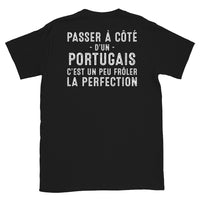 Thumbnail for T-shirt Portugal bleu marine dos - Frôler la perfection avec humour