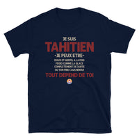 Thumbnail for T-shirt Tahitien gris foncé - Ça dépend de toi