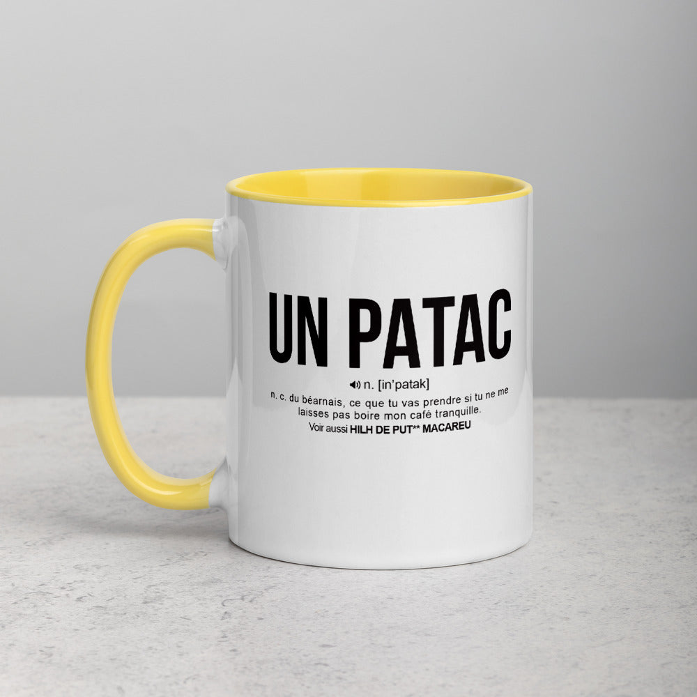 Définition drôle du Patac pour le café des Béarnais le matin  - Mug Tasse Couleurs intérieures - Ici & Là - T-shirts & Souvenirs de chez toi