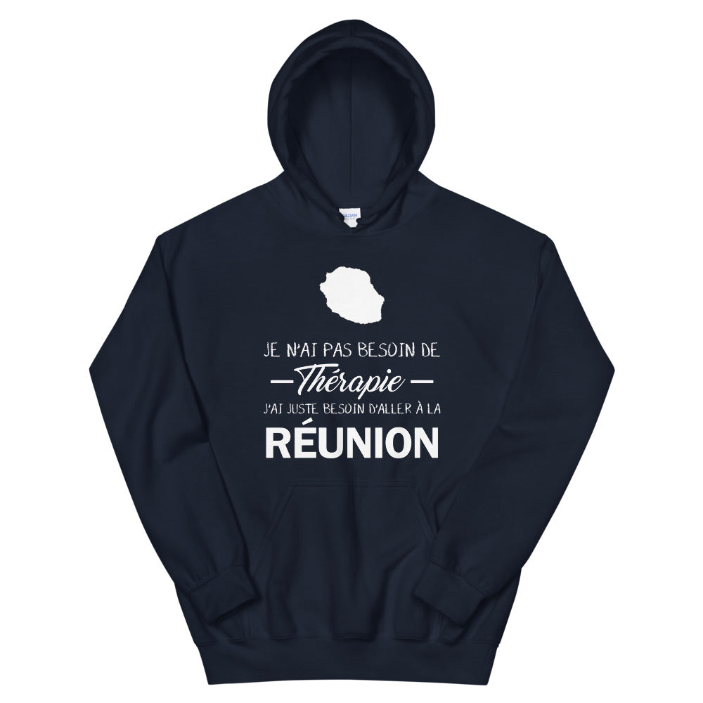 Sweatshirt Réunion gris foncé - Pas besoin de thérapie