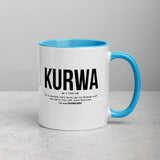 Définition drôle Kurwa pour le café des Polonais le matin  - Mug Tasse Couleurs intérieures - Ici & Là - T-shirts & Souvenirs de chez toi