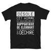 T-shirt Clermont-Ferrand noir - Désolé ce mec est pris