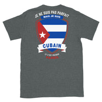 Thumbnail for T-shirt Cuba bleu marine - Je ne suis pas parfait mais.