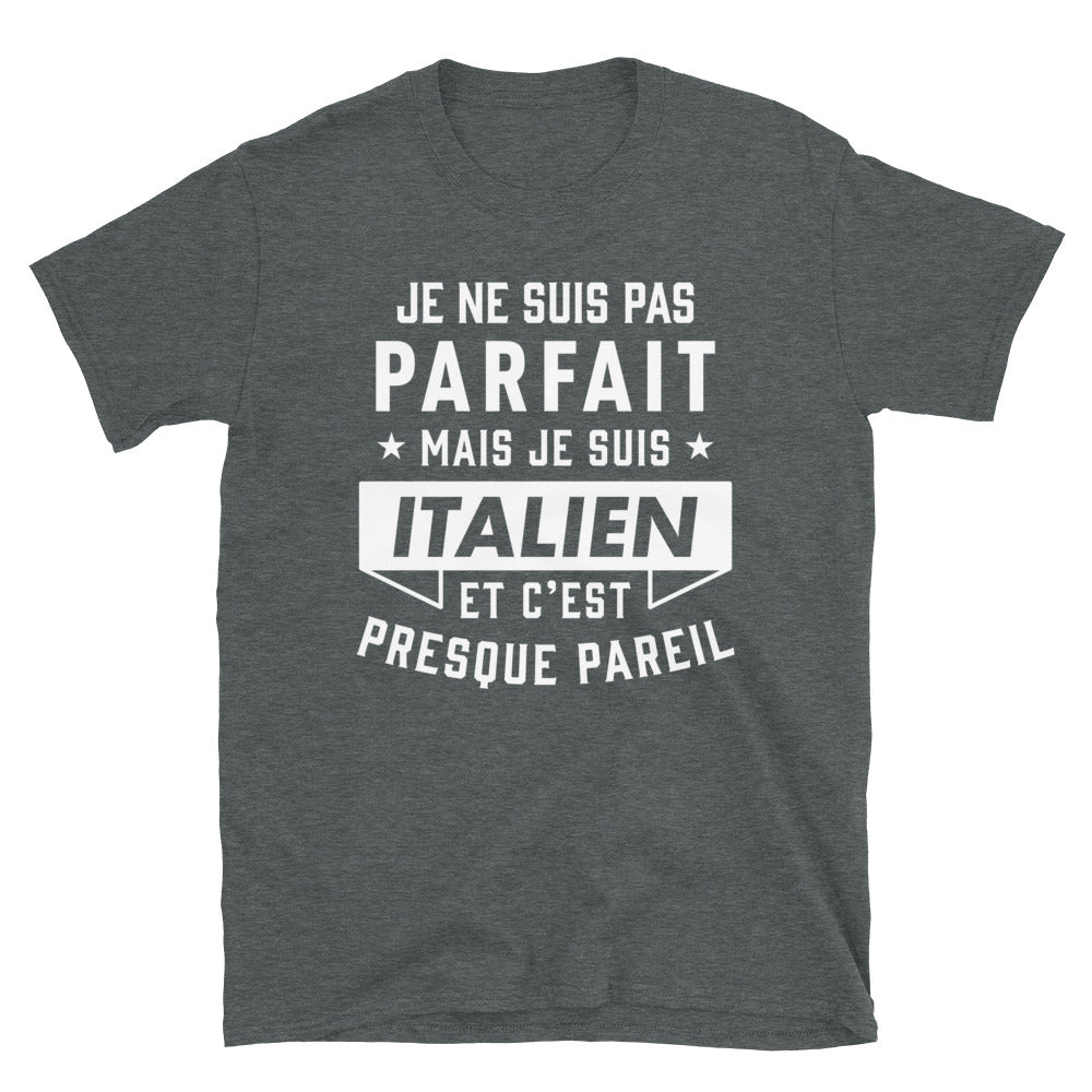 T-shirt Italie gris foncé - Un hommage à la culture italienne