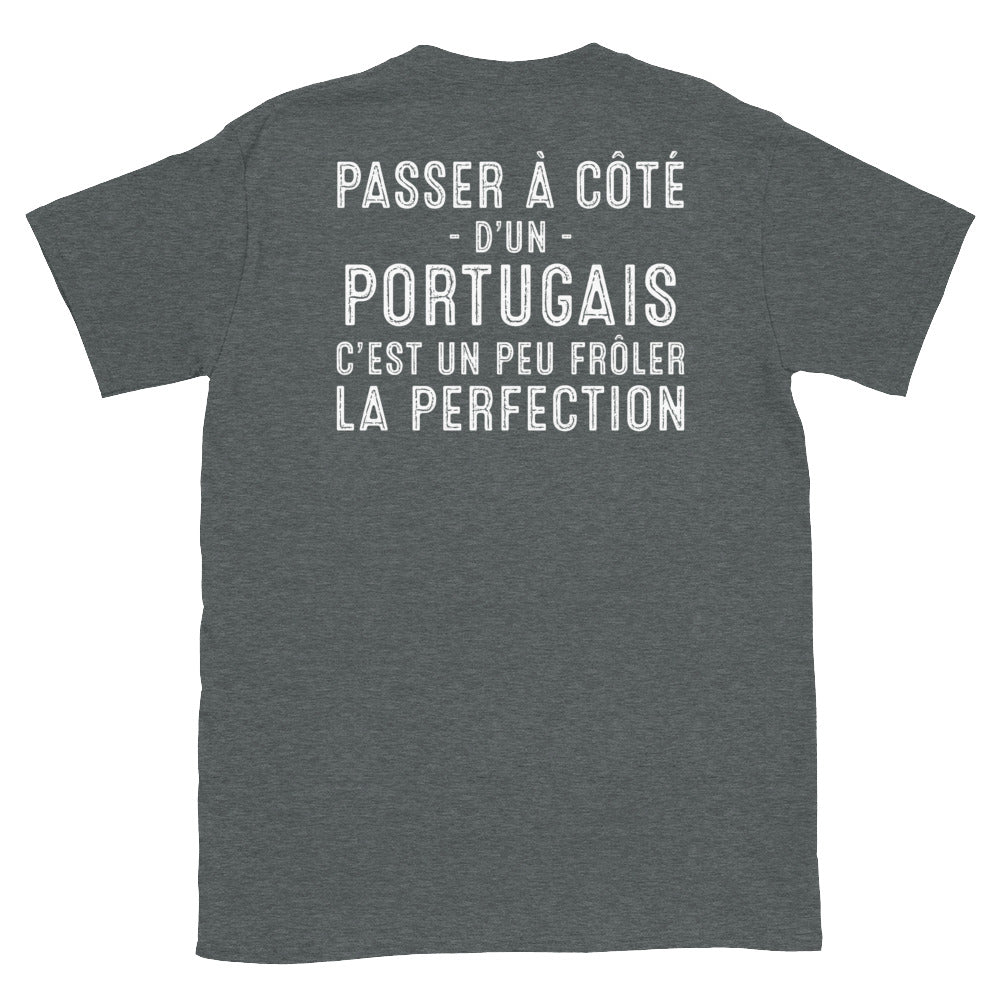 T-shirt Portugal noir - Frôler la perfection avec humour