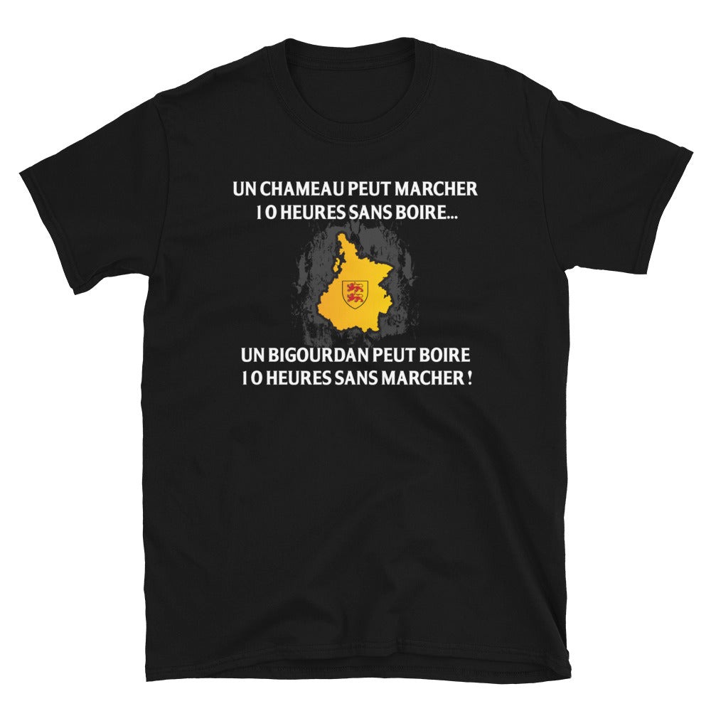 Un Bigourdan peut boire 10 h sans marcher - T-shirt standard - Ici & Là - T-shirts & Souvenirs de chez toi