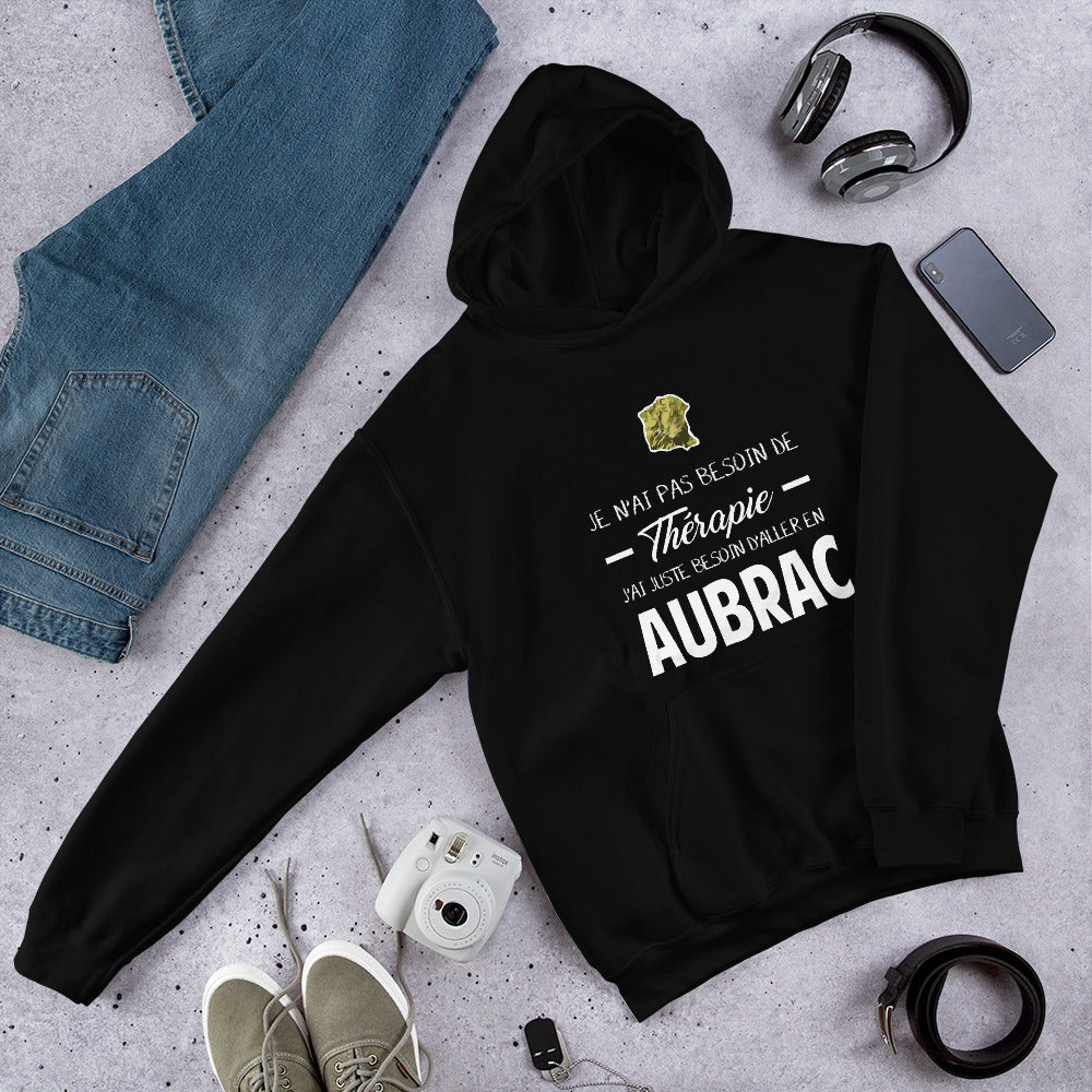 Sweatshirt Aveyron gris sport - Thérapie par l'Aubrac humoristique