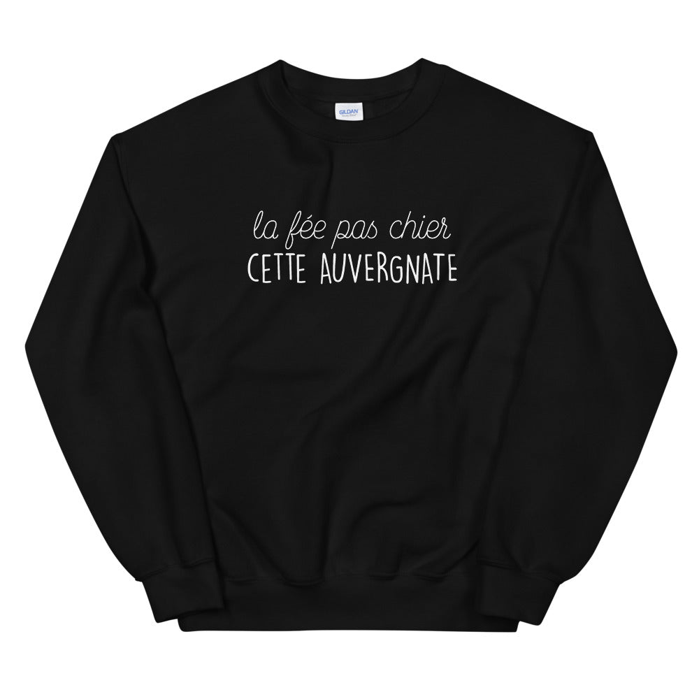 Sweatshirt Auvergne gris sport - Fée pas chier cette Auvergnate