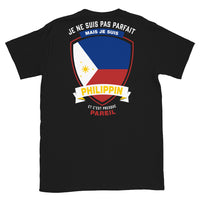 Thumbnail for T-shirt Philippines noir - Je ne suis pas parfait mais.