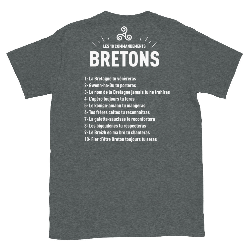 Commandements Bretons - T-shirts Unisexe Standard - Ici & Là - T-shirts & Souvenirs de chez toi