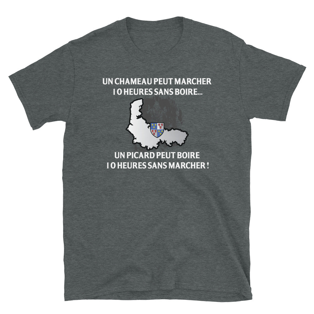 T-shirt Picard gris foncé chiné - 10 heures sans marcher