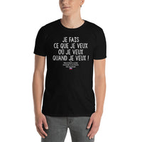 Thumbnail for T-shirt Russe marine - Je fais ce que je veux