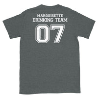 Thumbnail for T-shirt Ardèche gris foncé chiné dos - Marquisette Drinking Team