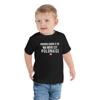 Thumbnail for T-shirt Pologne rose - Prends garde, ma mère est polonaise