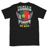 T-shirt Portugal noir - Fierté et humour des origines