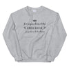 Sweatshirt Ariège blanc - Je n'ai pas choisi d'être Ariégeoise
