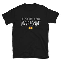 Thumbnail for T-shirt Auvergne noir - M'en fous, je suis Auvergnat