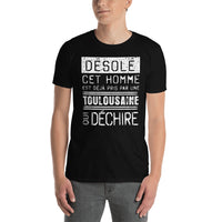 Thumbnail for T-shirt Toulouse noir dos - Fierté d'une toulousaine