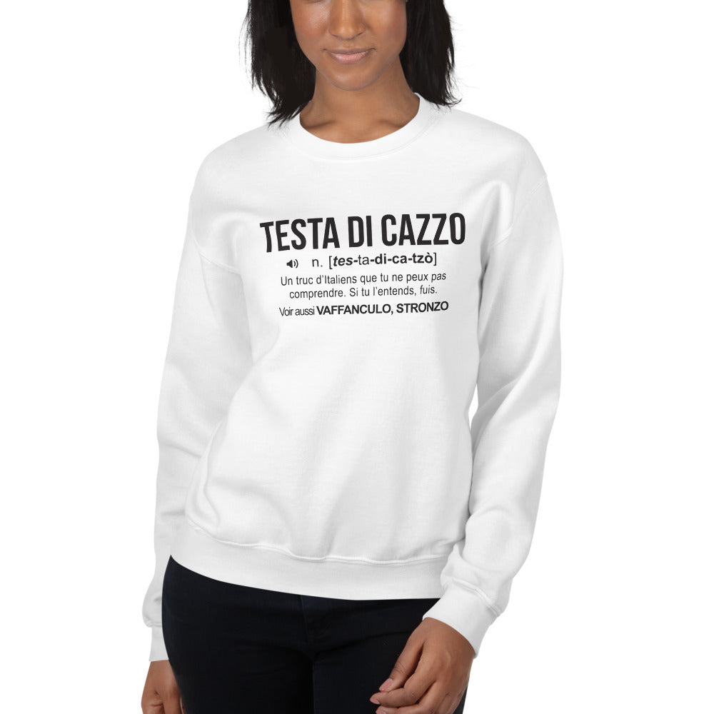 Testa Di Cazzo - Italie - Sweatshirt | Ici & Là - T-shirts & Souvenirs de  chez toi