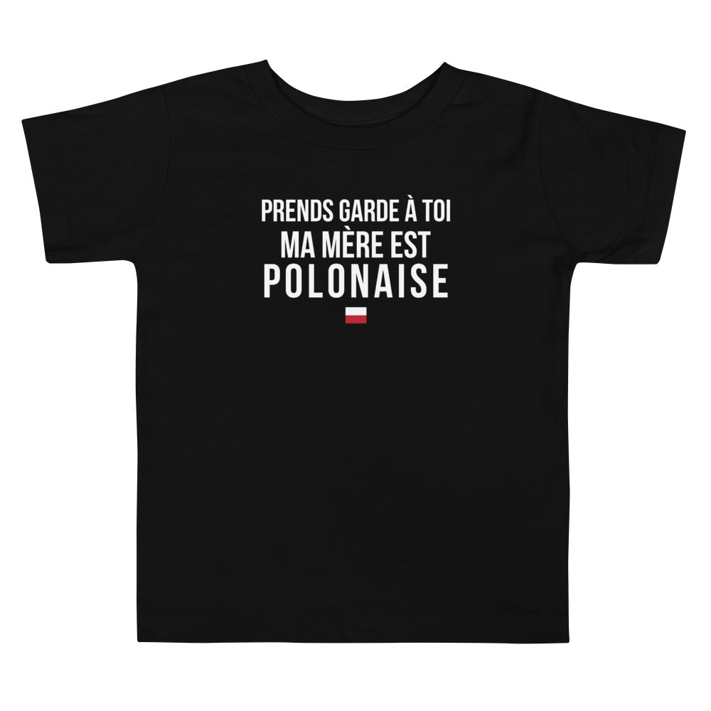 T-shirt Pologne rose dos - Prends garde, ma mère est polonaise