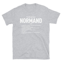 Thumbnail for T-shirt Normand gris foncé dos - Tu sais que tu es normand quand...