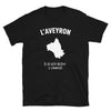 T-shirt Aveyron noir - Notre histoire commence ici