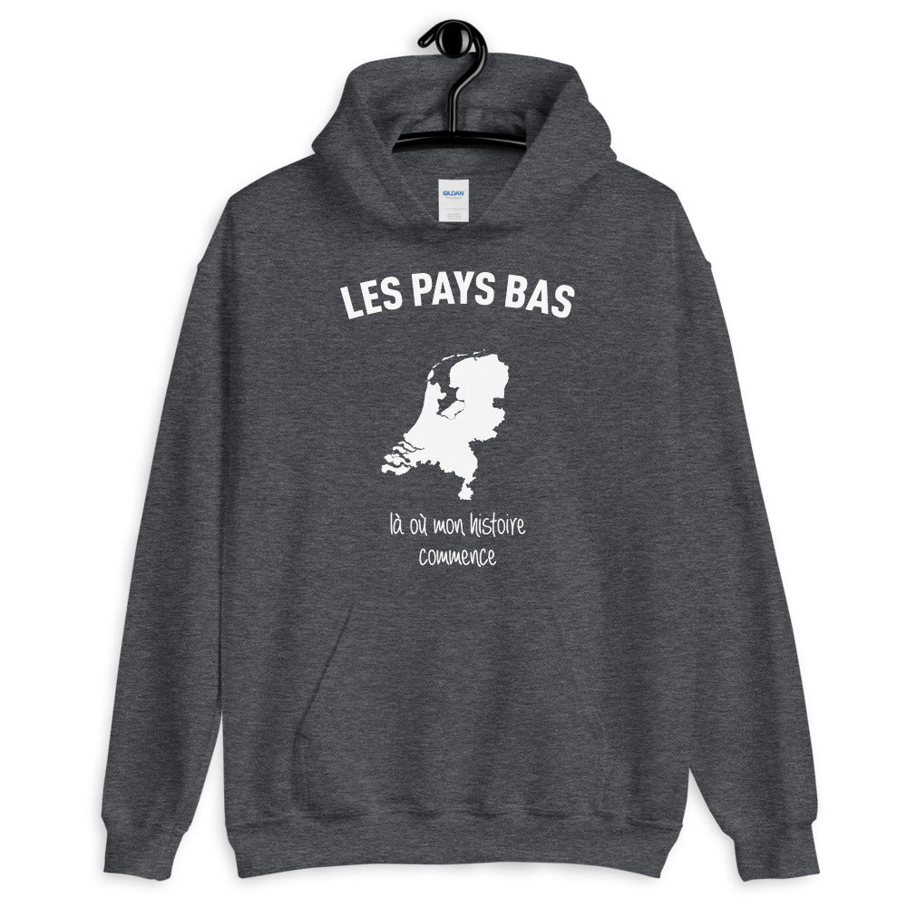 Sweatshirt Pays-Bas gris foncé - Mon histoire commence ici