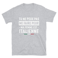 Thumbnail for T-shirt Italie bleu marine dos - Plus rien ne me fait peur ma femme est