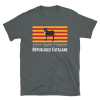 Thumbnail for T-shirt République Catalane gris foncé - Liberté Égalité Cargolade