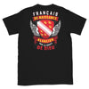 T-shirt Alsacien noir - texte humoristique sur les origines