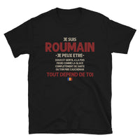 Thumbnail for T-shirt Roumain bleu marine dos - Ça dépend de toi