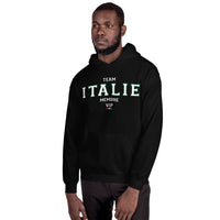 Thumbnail for Sweatshirt Italie gris foncé chiné - Drapeau italien avec humour
