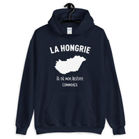 Thumbnail for Sweatshirt Hongrie bleu marine - Mon histoire commence avec humour