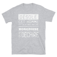 Thumbnail for T-shirt Hongroise bleu marine dos - Désolé ce mec est pris