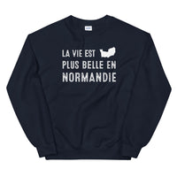 Thumbnail for La vie est plus belle en Normandie - Sweatshirt - Ici & Là - T-shirts & Souvenirs de chez toi