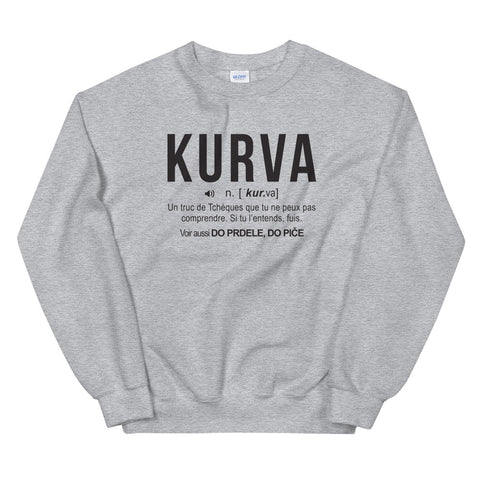 Definition Kurva - Tchèque - Sweatshirt - Ici & Là - T-shirts & Souvenirs de chez toi