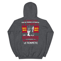 Thumbnail for Sweatshirt Normand bleu marine - Tempête Diable avec humour