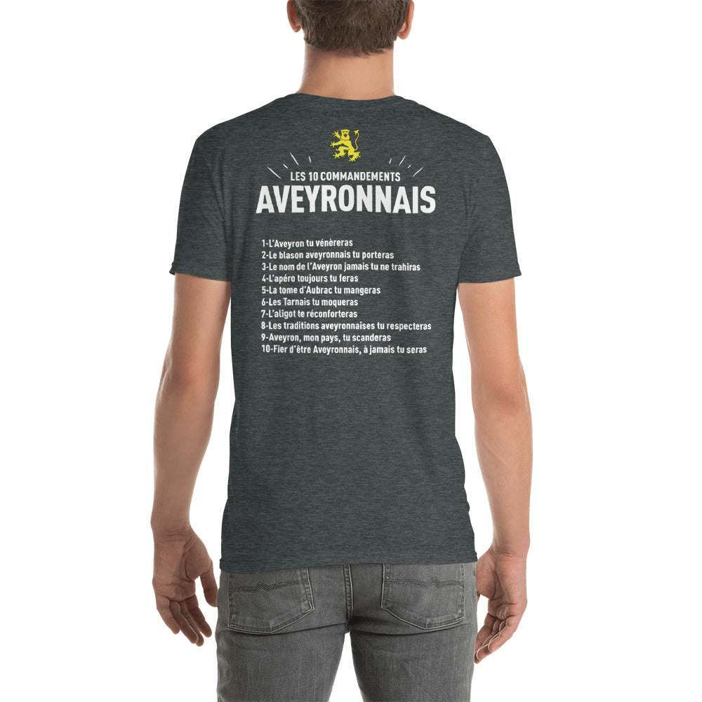 Aveyronnais - 10 commandements - T-shirt Standard v - Ici & Là - T-shirts & Souvenirs de chez toi