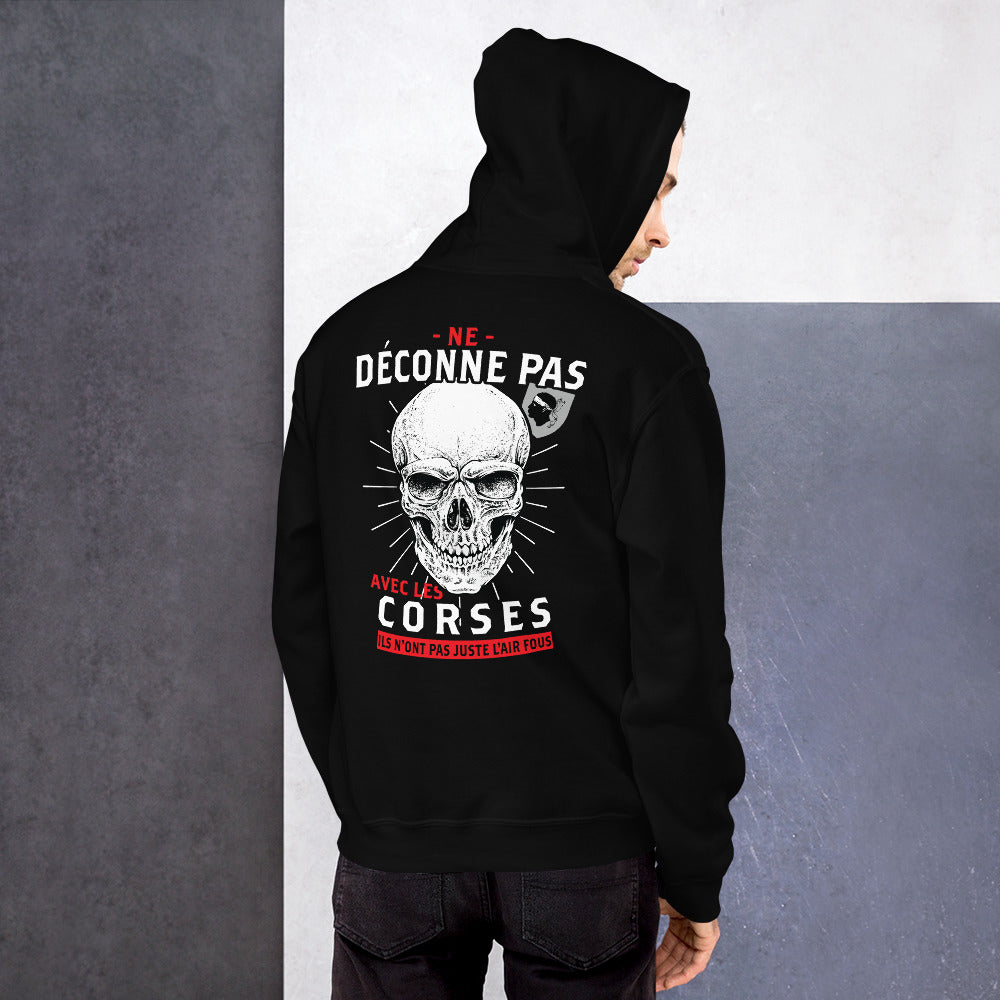 Sweatshirt Corse rouge - Ne déconne pas avec les Corses !