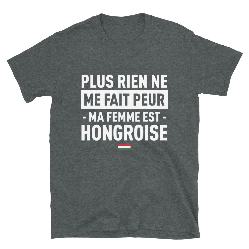 T-shirt Hongrois bleu marine - Ma femme est hongroise
