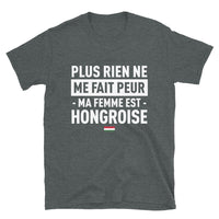 Thumbnail for T-shirt Hongrois bleu marine - Ma femme est hongroise