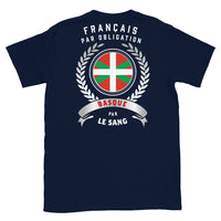 Thumbnail for Basque par le sang - T-shirt Standard - Ici & Là - T-shirts & Souvenirs de chez toi