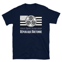 Thumbnail for T-shirt Bretagne bleu marine - Liberté Égalité Kouign Amann