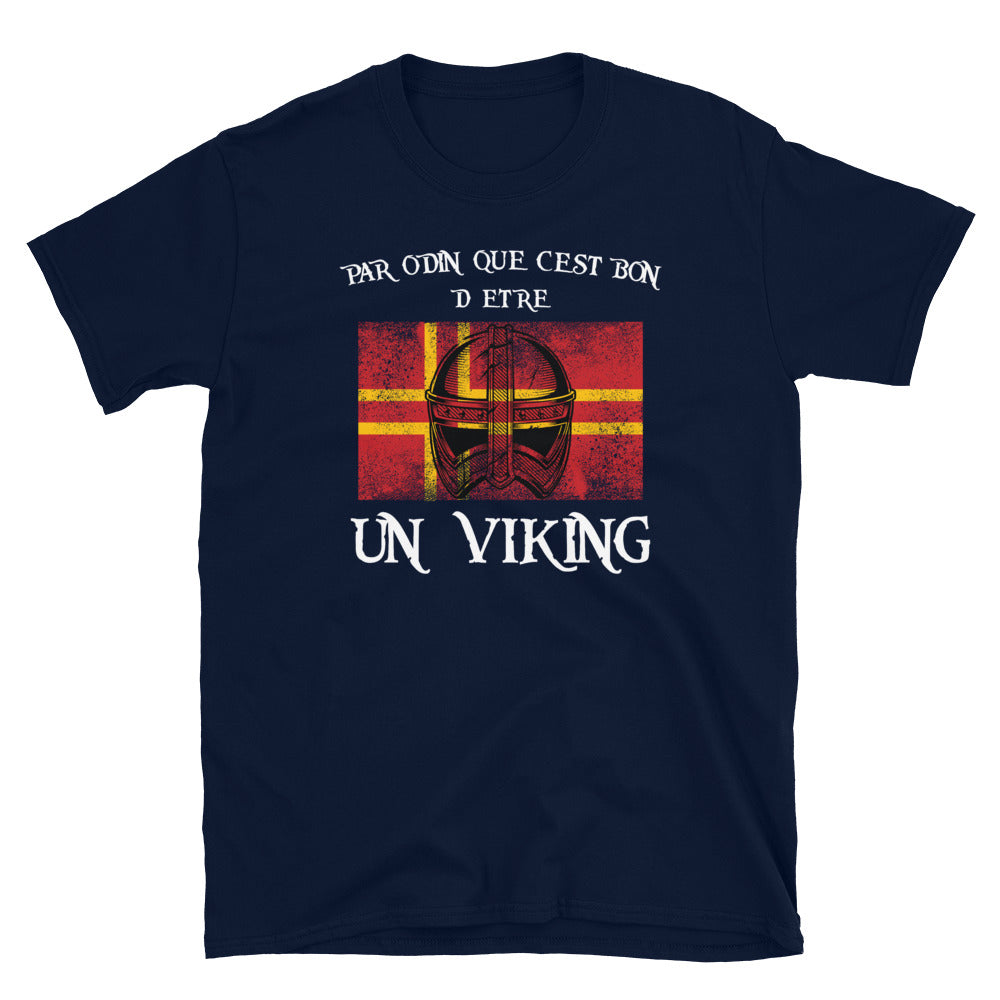 T-shirt Normandie gris foncé chiné - Que c'est bon d'être un Viking