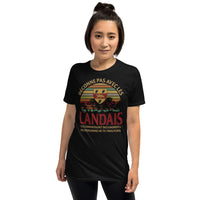 Thumbnail for T-shirt Landais bleu marine - Déconne pas avec les Landais