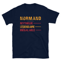Thumbnail for T-shirt Normand noir dos - Design humoristique sur les origines